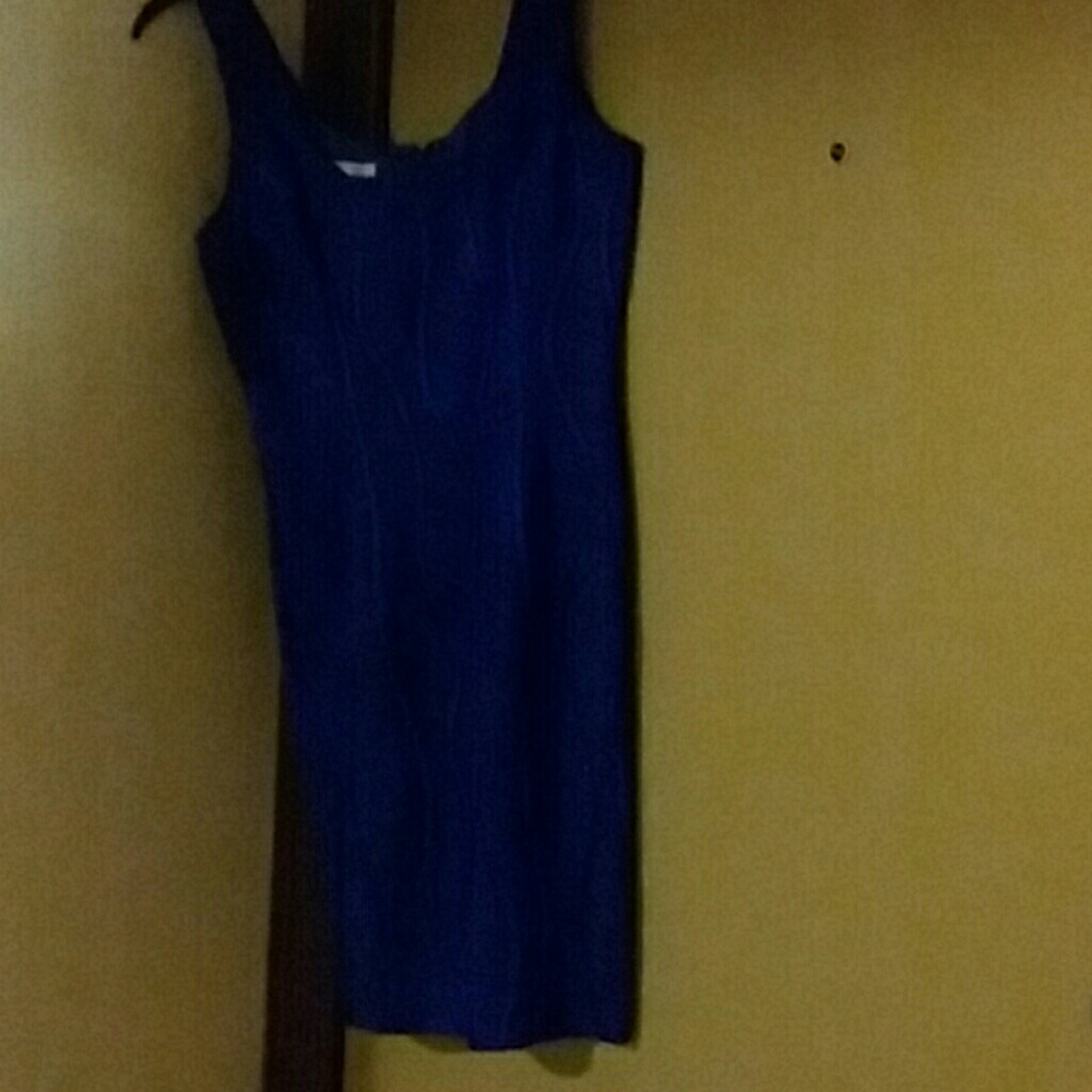 Vintage Ann Tjian for Kenar Royal Blue Dress.